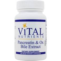 Vitamins & Supplements Vital Nutrients Pancreatin & Ox Bile Extract 60 Capsules