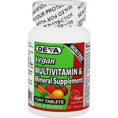 Iron supplement Deva Deva Nutrition Vegan Multivitamin & Mineral Supplement Iron Free 90 Tablets