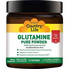 Mg 55 Country Life Glutamine Pure Powder 5000 mg 55 Servings