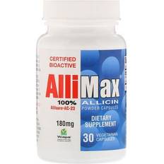 Vitamins & Supplements Allimax 100% Allicin Powder Capsules 180 mg 30 Vegetarian Capsules