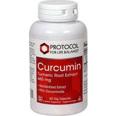 Curcumin extract Protocol For Life Balance Curcumin Turmeric Root Extract 664 mg 60 Veg Capsules 60 pcs