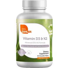 Vitamin d tablets Zahler Vitamin D3 & K2 Peach Apricot 90 pcs