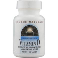 Vitamin d tablets Source Naturals Vitamin D-3 400 IU 100 Tablets