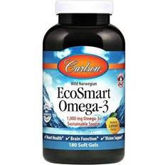 Vitamins & Supplements Carlson EcoSmart Omega-3 Natural Lemon 1000 mg 180 Softgels