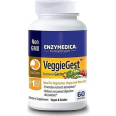 Enzymedica VeggieGest Formerly Gastro 60 Capsules 60 pcs