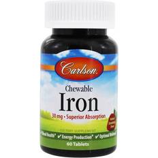 Chewable Iron Natural Strawberry 30 mg 60 Tablets