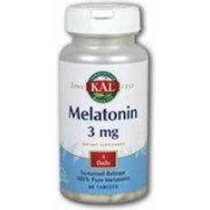 Kal Melatonin Dietary Supplement 3 mg 60 Tablets 60 pcs