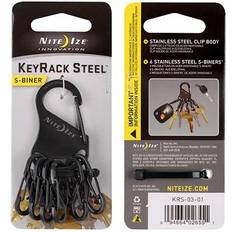 Nite Ize Keyrack Steel S-biner Key Ring 6 Units One Size Assoreted