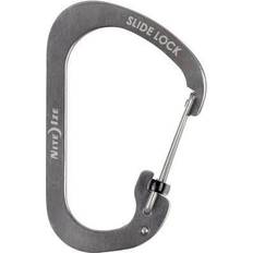 Silver Carabiners Nite Ize CSL4-11-R6 Snap hook SlideLock, Gr. 4 52 mm x 78.5 mm x 3 mm 1 pc(s)