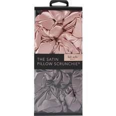 Kitsch Satin Sleep Pillow Scrunchies BlushGrey