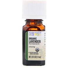 Aura Cacia Organic Pure Aromatherapy Oil Lavender 0.25 fl oz