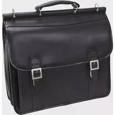 McKlein Halsted Top Grain Cowhide Laptop Briefcase 15" - Black