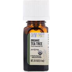 Tea tree oil pure Aura Cacia Organic Pure Aromatherapy Oil Tea Tree 0.25 fl oz