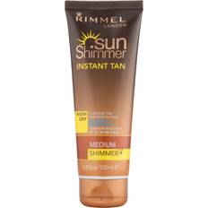 Rimmel Skincare Rimmel Rimmel Sunshimmer Water Resistant Wash Off Instant Tan Shimmer Medium Shimmer 125ml