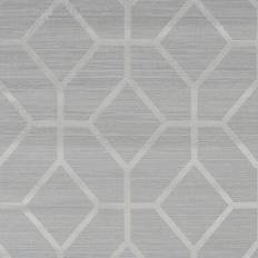 Graham & Brown Boutique Asscher Beige Geometric Textured Wallpaper