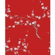 Cherry blossom wallpaper NextWall Cherry Blossom Floral Peel and Stick Wallpaper