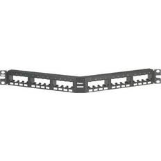 Panduit CPPA24FMWBLY MINI-COM Flush Mount Modular-Patch panel-1U-19-24 ports