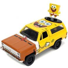 Jada Coches Jada Hollywood Rides 1980 Chevy Blazer K5 1:32 Die-Cast Metal Vehicle with SpongeBob SquarePants Nano Figure