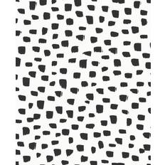 Wallpapers NextWall NextWall Peel & Stick Speckled Dot Black & White Wallpaper