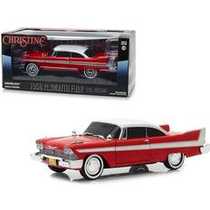 GreenLight 1958 Plymouth Fury Red \Evil Version\ (with Blacked Out Windows) "Christine\ (1983) Movie 1/24 Diecast Model Car