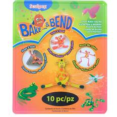 Yellow Clay Sculpey Bake and Bend Clay, Multicolor, 10-Pack