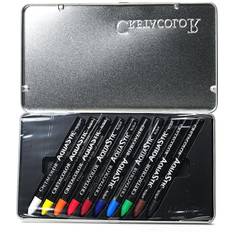 Black Watercolor Pencils Cretacolor Aquatic Oil Pastel Set, 10-Color Set