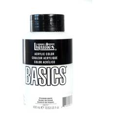 Liquitex Basics Acrylics Colors titanium white 13.5 oz. flat cap squeeze bottle