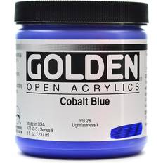 Golden OPEN Acrylic Colors cobalt blue 8 oz. jar