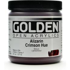 Hobbymaterial Golden OPEN Acrylic Colors alizarin crimson hue 8 oz. jar