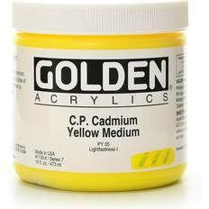 Hobbymaterial Golden Heavy Body Acrylics cadmium yellow medium (CP) 16 oz