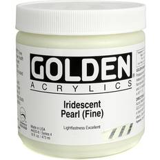 Hobbymaterial Golden Iridescent and Interference Acrylics iridescent pearl fine 16 oz