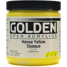 Golden OPEN Acrylic Colors hansa yellow opaque 8 oz. jar