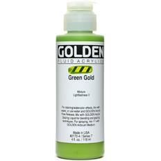 Golden Fluid Acrylics green gold 4 oz