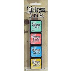 Distress ink Ranger Distress Ink mini pude sæt 1"x1" Sæt 13