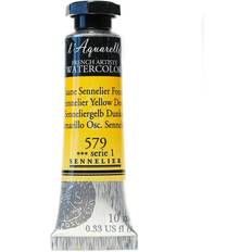 Yellow Water Colours L'Aquarelle French Artists' Watercolor Sennelier yellow deep 10 ml C16