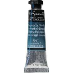 Turquoise Water Colours L'Aquarelle French Artists' Watercolor phthalo turquoise 10 ml C60