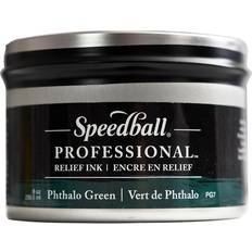 Speedball Professional Relief Ink phthalo green 8 oz. can