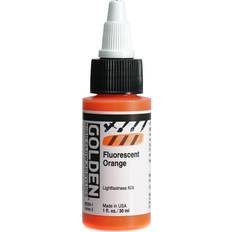 Golden High Flow Acrylics fluorescent orange 1 oz