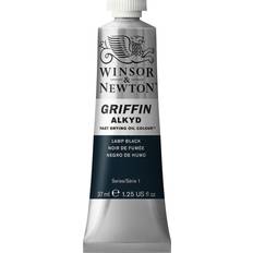 Noir Peintures à l'Huile Winsor & Newton and Griffin Alkyd Oil Colour Lamp Black