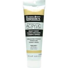 Beige Acrylic Paints Liquitex Heavy Body Professional Artist Acrylic Colors unbleached titanium white 4.65 oz