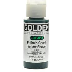 Golden Fluid Acrylics phthalo green yellow shade 1 oz