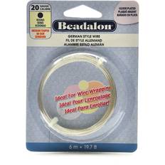 Beadalon German Style Wire Tarnish Resistant Silver Plate 20 gauge 19.7 ft. roll