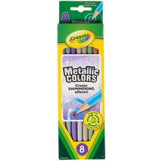 Plata Lápices de Color Crayola Colored Pencils box of 8 metallic colors