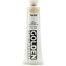 Golden Heavy Body Acrylics titanium buff 2 oz