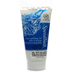 Speedball Block Printing Water Soluble Ink white 2.5 oz