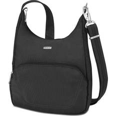 Black - Water Resistant Messenger Bags Travelon Anti-Theft Classic Essential Messenger - Black