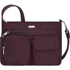 Travelon Anti-Theft Essentials Patch Pocket Crossbody - Dark Bordeaux