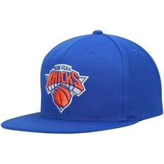 Mitchell & Ness New York Knicks Team Ground Snapback Hat - Blue