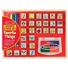 Melissa & Doug Wooden Favorite Things Stamp Set