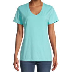 Hanes Women's ComfortWash V-Neck Tee - Mint